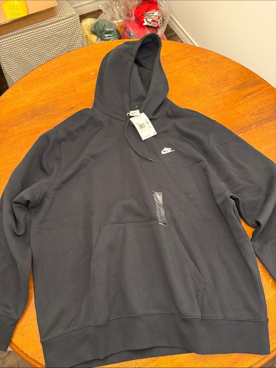 Nike Other - Nike Sportswear Club Men's Black Hoodie Fleece Sz XXL NEW FN3859-010